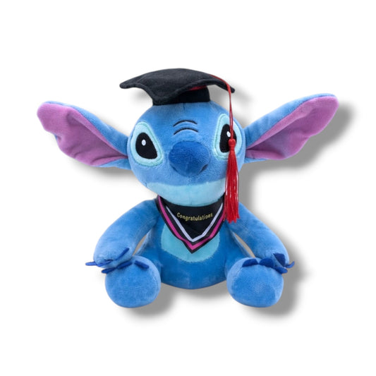 PELUCHE DE STITCH CON TEMA DE GRADUACIÓN DE 20 CM APROX
