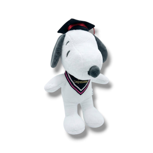 PELUCHE DE SNOOPY CON TEMA DE GRADUACIÓN DE 28 CM APROX