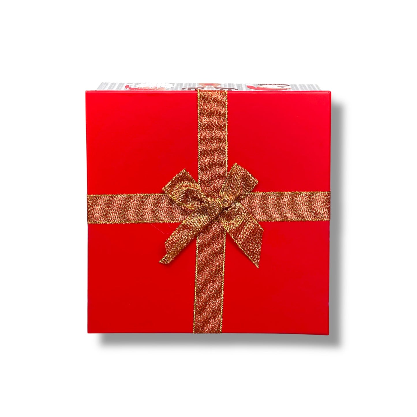 CAJA PARA REGALO CON TEMÁTICA NAVIDEÑA DE 21x21x8.7 CM