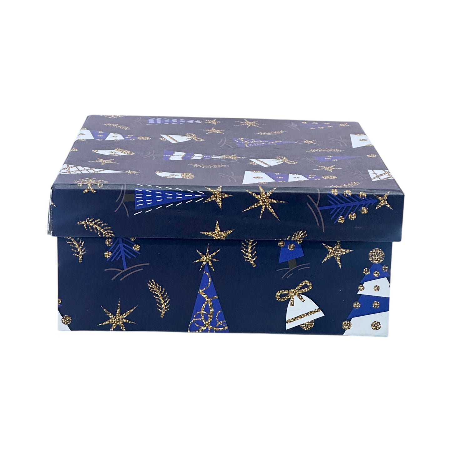 CAJA DE REGALO CON TEMÁTICA NAVIDEÑA DE 21.7x21.7x9.7 CM