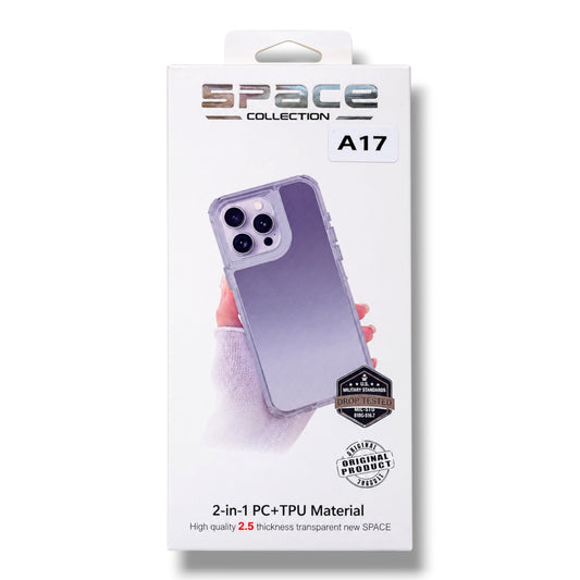 SAMSUNG A17 - ESTUCHE TRANSPARENTE AHUMADO COLECCIÓN SPACE