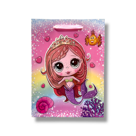 BOLSA DE REGALO DE CUMPLEAÑOS PARA NIÑA 18x24x8 CM - VARIOS DISEÑOS