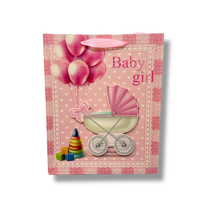 BOLSA DE REGALO PARA BABY SHOWER DE 26x32x10 CM - VARIOS DISEÑOS