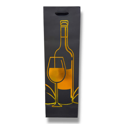 BOLSA DE REGALO PARA VINO DE 10x35x8 CM - VARIOS DISEÑOS