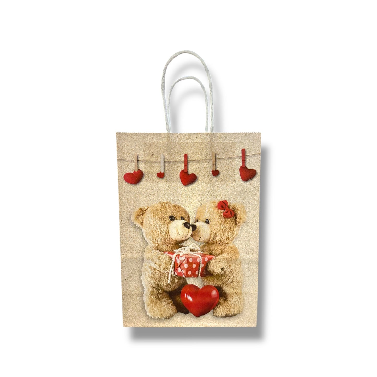 BOLSA DE REGALO DE AMOR Y AMISTAD DE 21x15x8 CM - VARIOS DISEÑOS