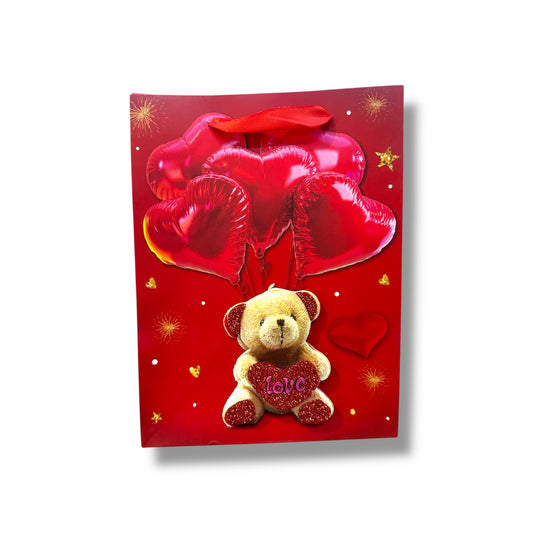 BOLSA DE REGALO DE AMOR Y AMISTAD DE 17x23x8 CM - VARIOS DISEÑOS
