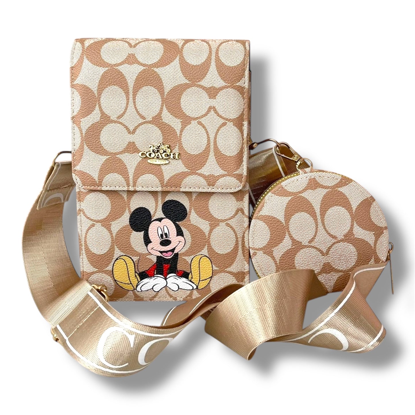 MANOS LIBRE ESTILO COACH CON DISEÑO DE MICKEY MOUSE