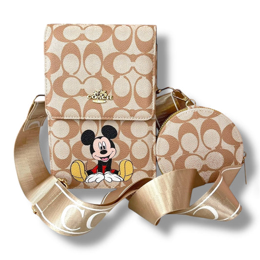 MANOS LIBRE ESTILO COACH CON DISEÑO DE MICKEY MOUSE