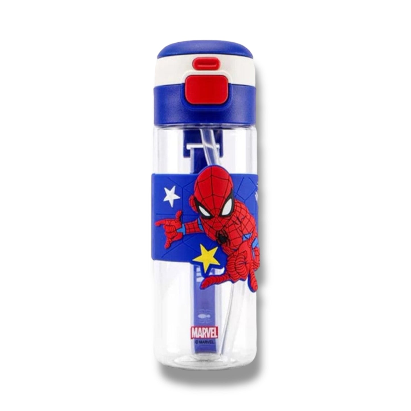 BOTELLA PLÁSTICA CON DISEÑO DE SPIDERMAN