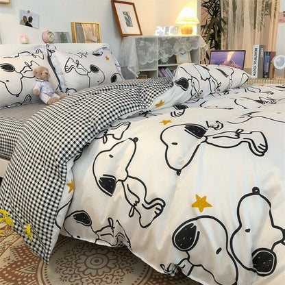 SET DE COBIJAS CON DISEÑO DE SNOOPY