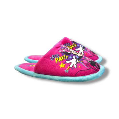 PANTUFLAS PARA NIÑAS CON DISEÑO DE MINNIE MOUSE - ESTILO 1