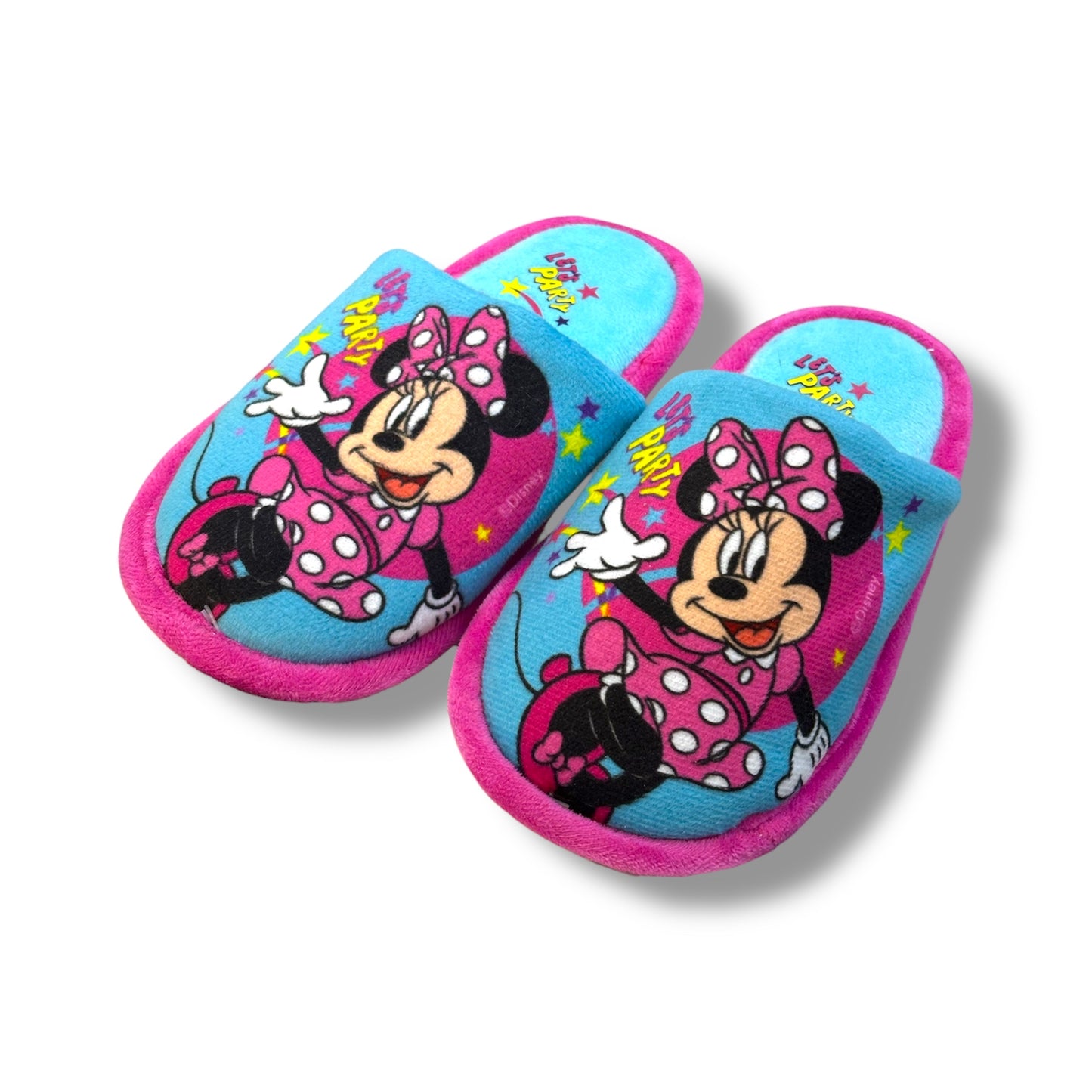 PANTUFLAS PARA NIÑAS CON DISEÑO DE MINNIE MOUSE - DISEÑO 2