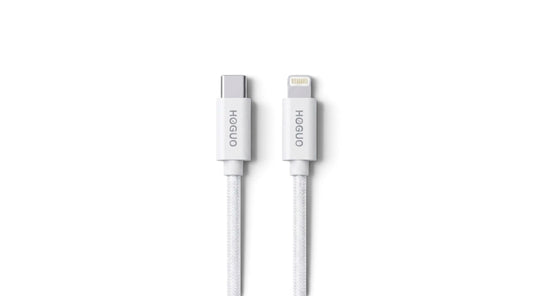 CABLE 30W USB-C A 1M LIGHTNING TRENZADO - H36