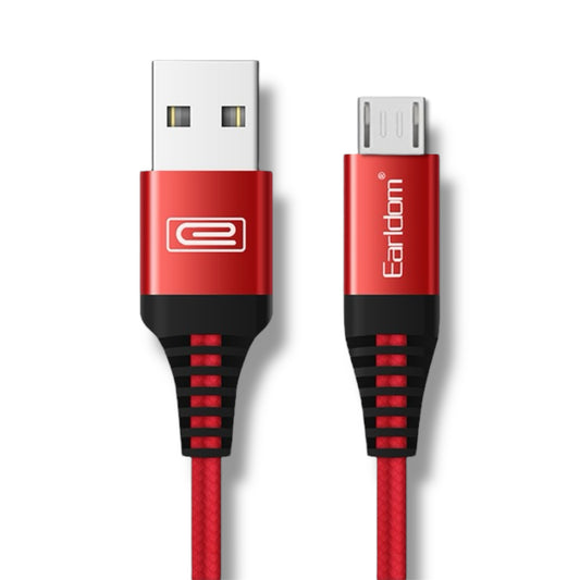 Cable USB-A a MICRO-USB 2.4A 2M - TRENZADO Earldom EC-038M