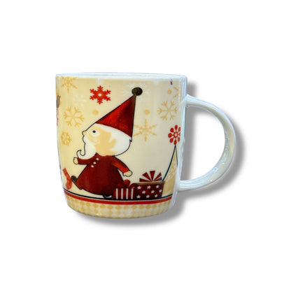 TAZAS DE CERÁMICA CON DISEÑO DE NAVIDAD