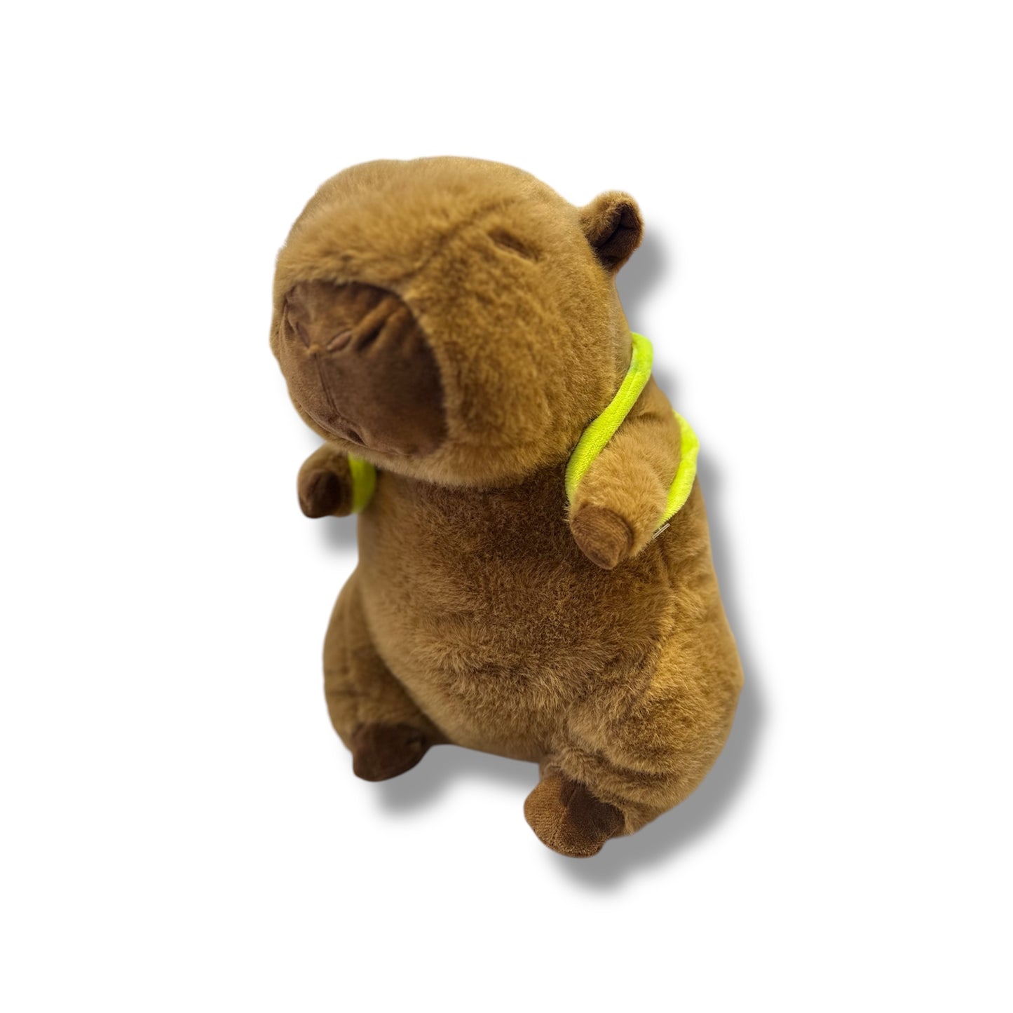 PELUCHE DE CAPIBARA CON MOCHILA DE TORTUGA DE 30 CM APROX