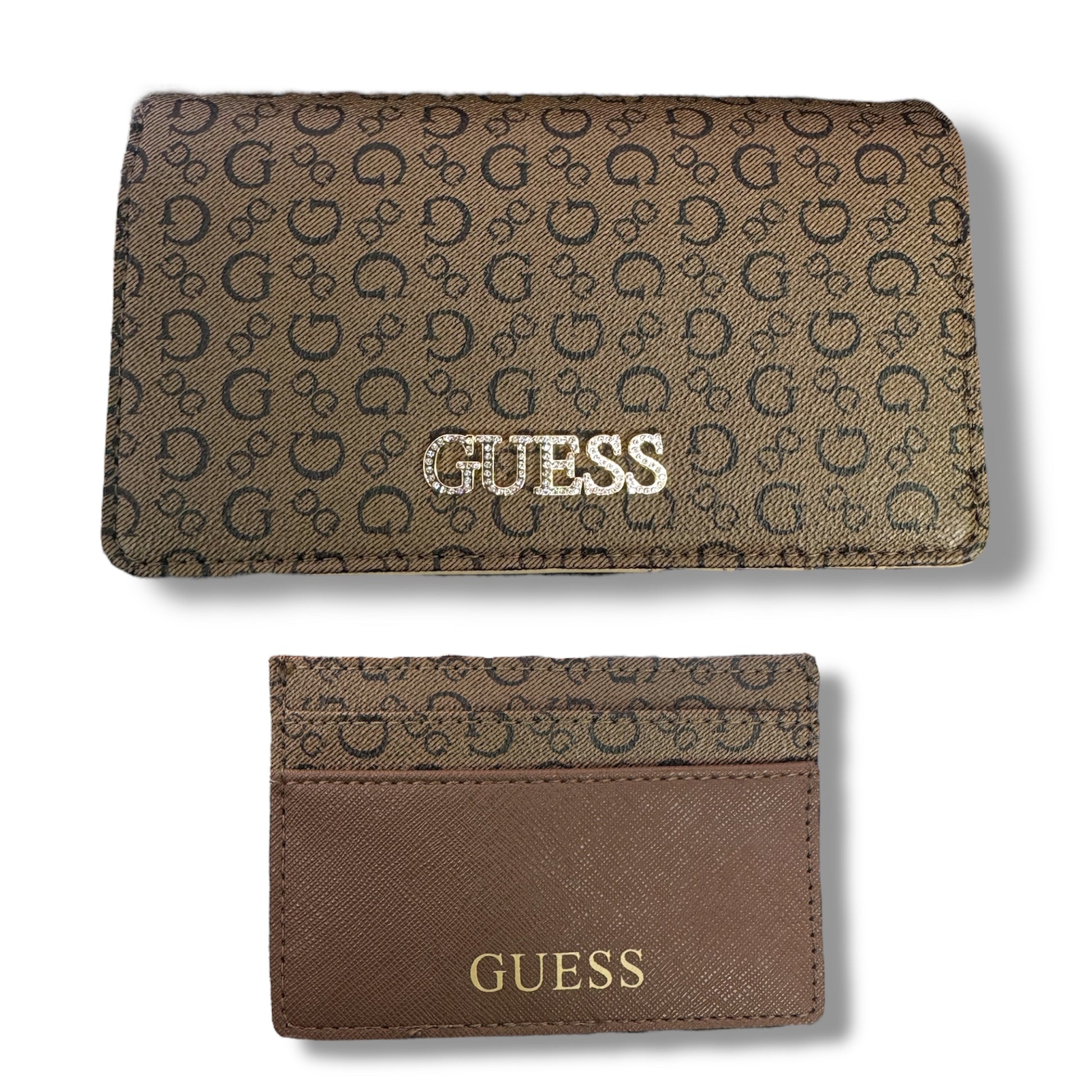 Set GUESS Billetera + Tarjetero - COCOA - VRCELL Costa Rica