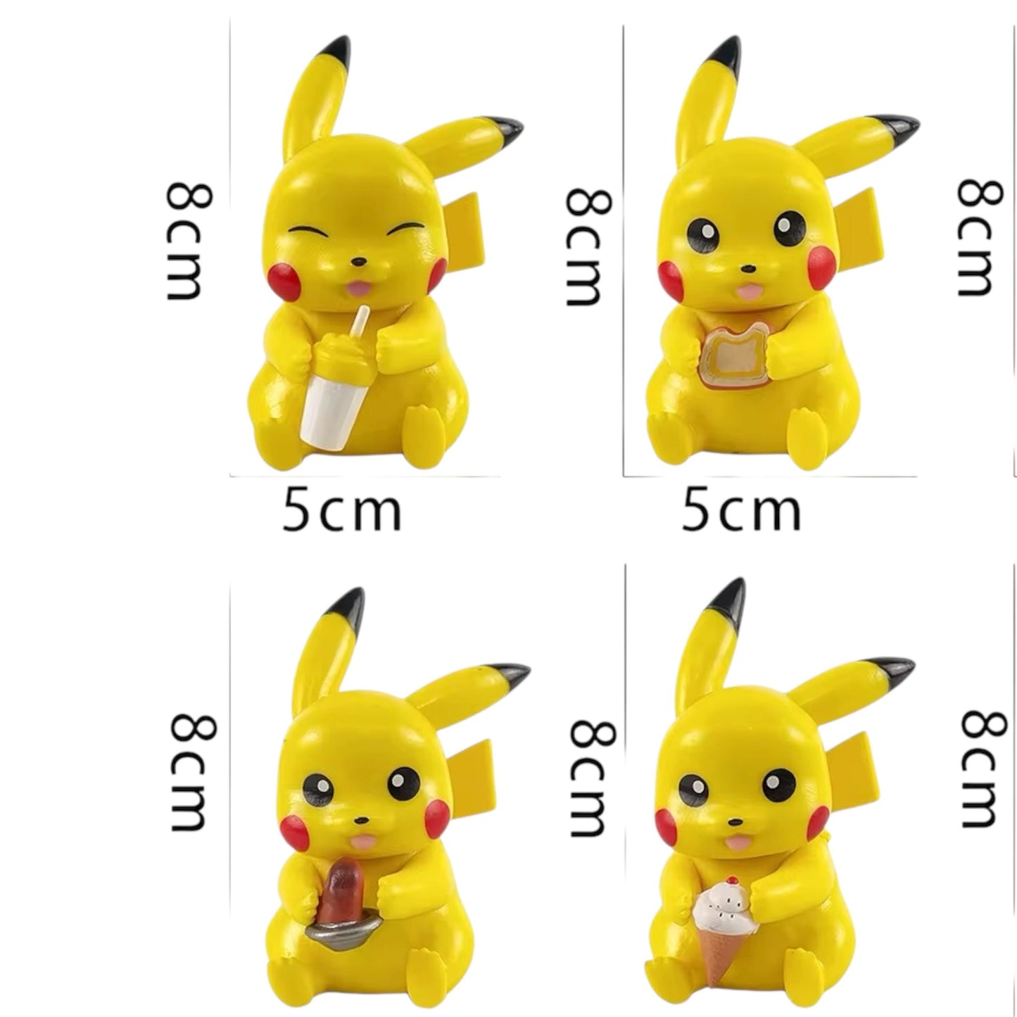 FIGURAS DE PIKACHU - DIFERENTES DISEÑOS - 1 UNIDAD