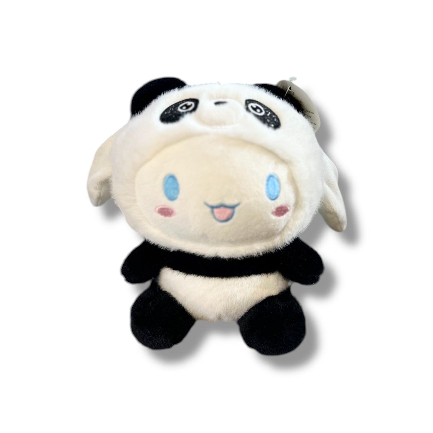 Peluche de Cinnamoroll con traje de panda