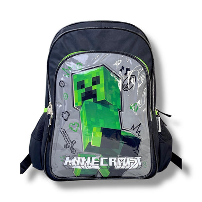 MOCHILA CON DISEÑO DE CREEPER DE MINECRAFT PARA NIÑOS - DISEÑO 2