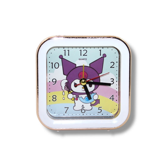 DESPERTADOR CON DISEÑO DE KUROMI DE 10 CM APROX