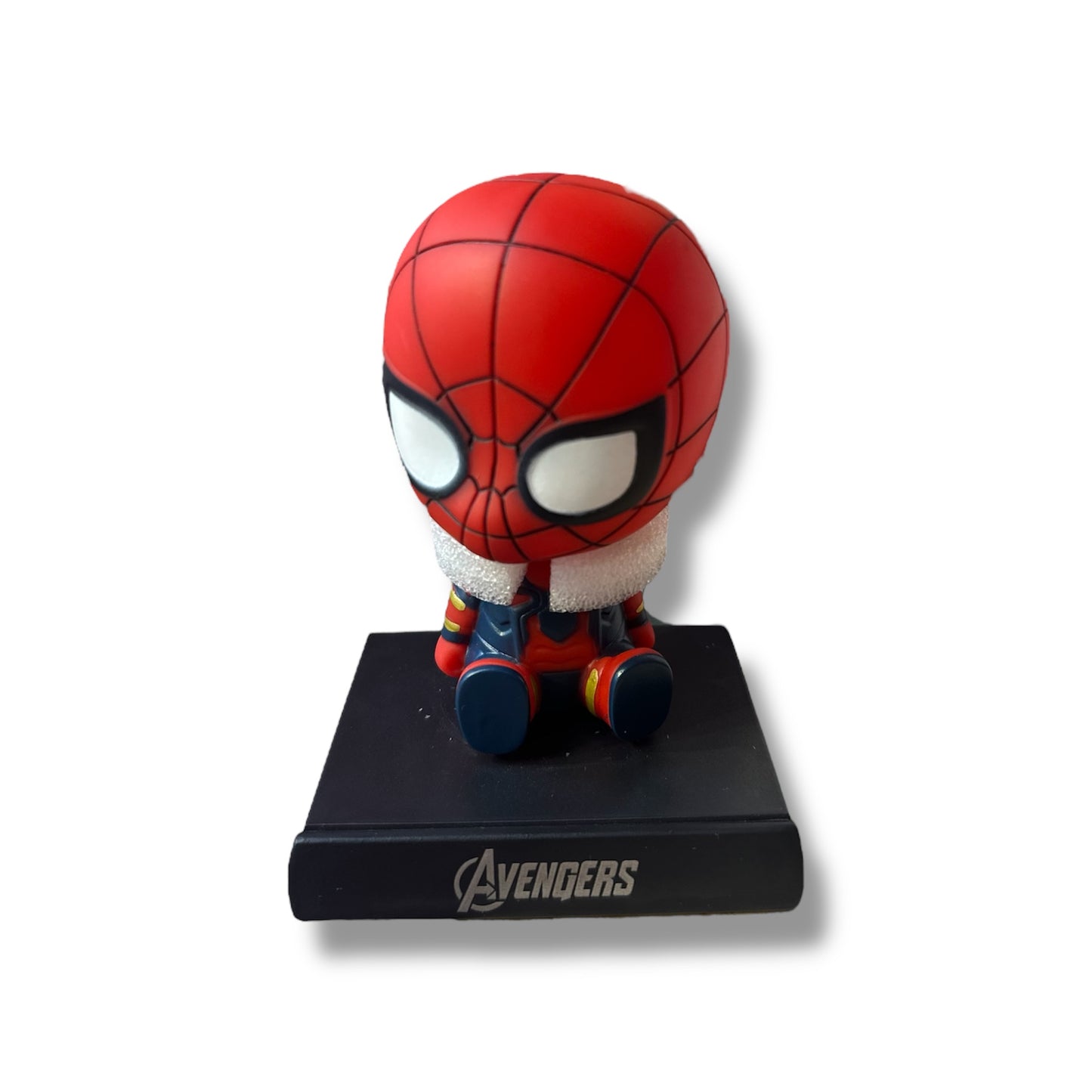 CABEZÓN Y PORTA CELULARES DE SPIDERMAN - 12 CM APROX