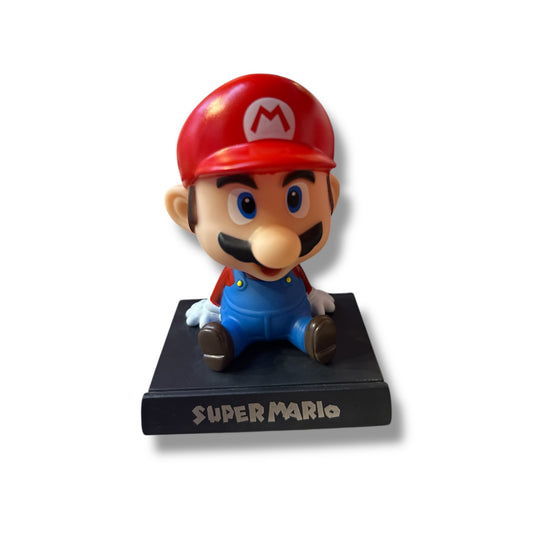 CABEZÓN Y PORTA CELULARES DE MARIO BROS - 12 CM APROX