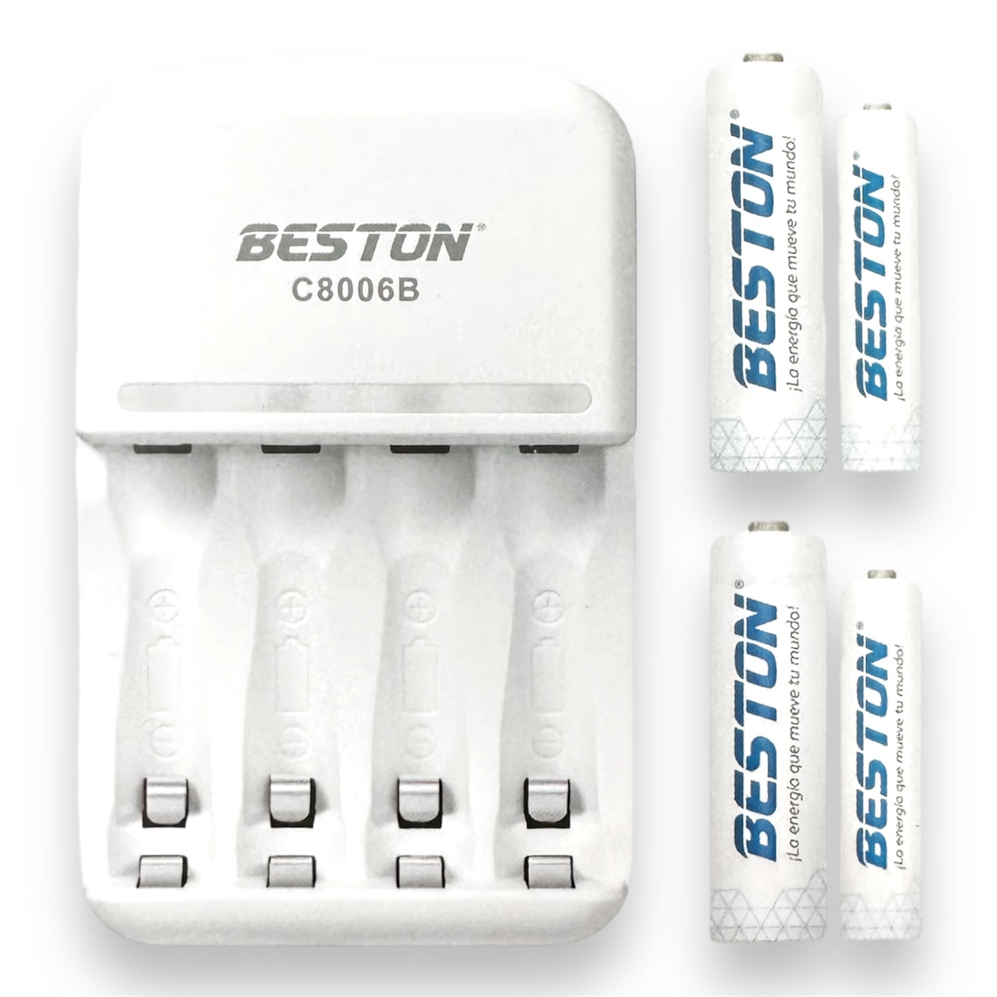 Cargador + Baterías Recargables BESTON BST-C8006B