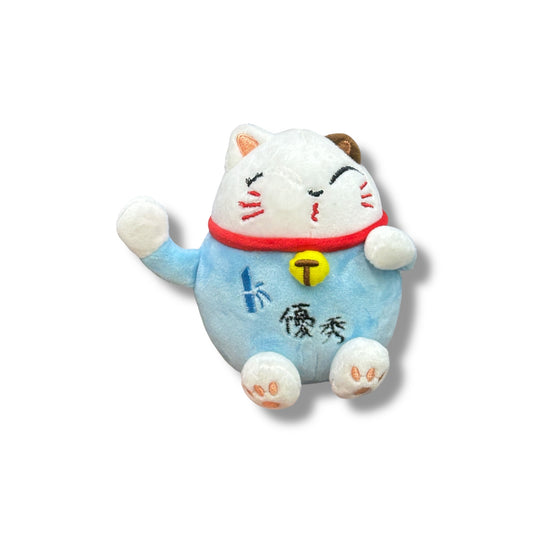 LLAVERO PELUCHE DE GATO DE LA SUERTE DE 15 CM APROX