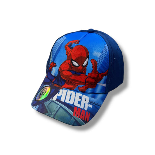 GORRA PARA NIÑO CON DISEÑO DE SPIDERMAN