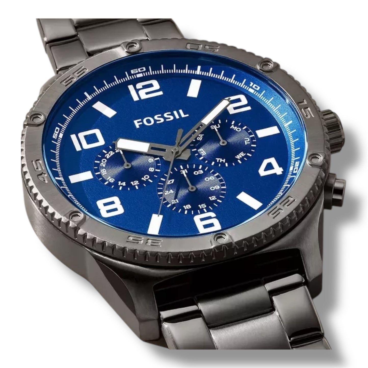 FOSSIL BOX Ahumado Reloj Multifunción de Acero Inoxidable - BQ2798 - VRCELL Costa Rica