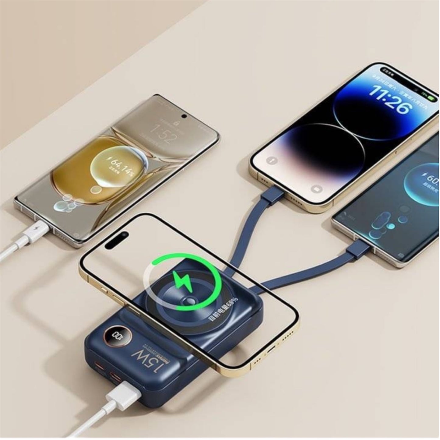 Power Bank con MagSafe 20000 mAh 15W / 20W / 22.5W - REMAX RPP - 519 - VRCELL Costa Rica