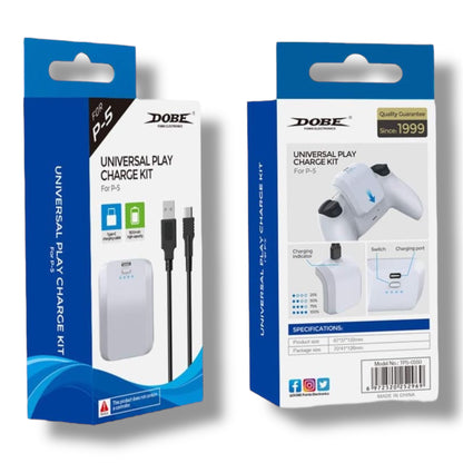 Paquete De Baterías 1500mAh Para PS5 con Cable USB - A a USB - C - DOBE TP5 - 0550 - VRCELL Costa Rica