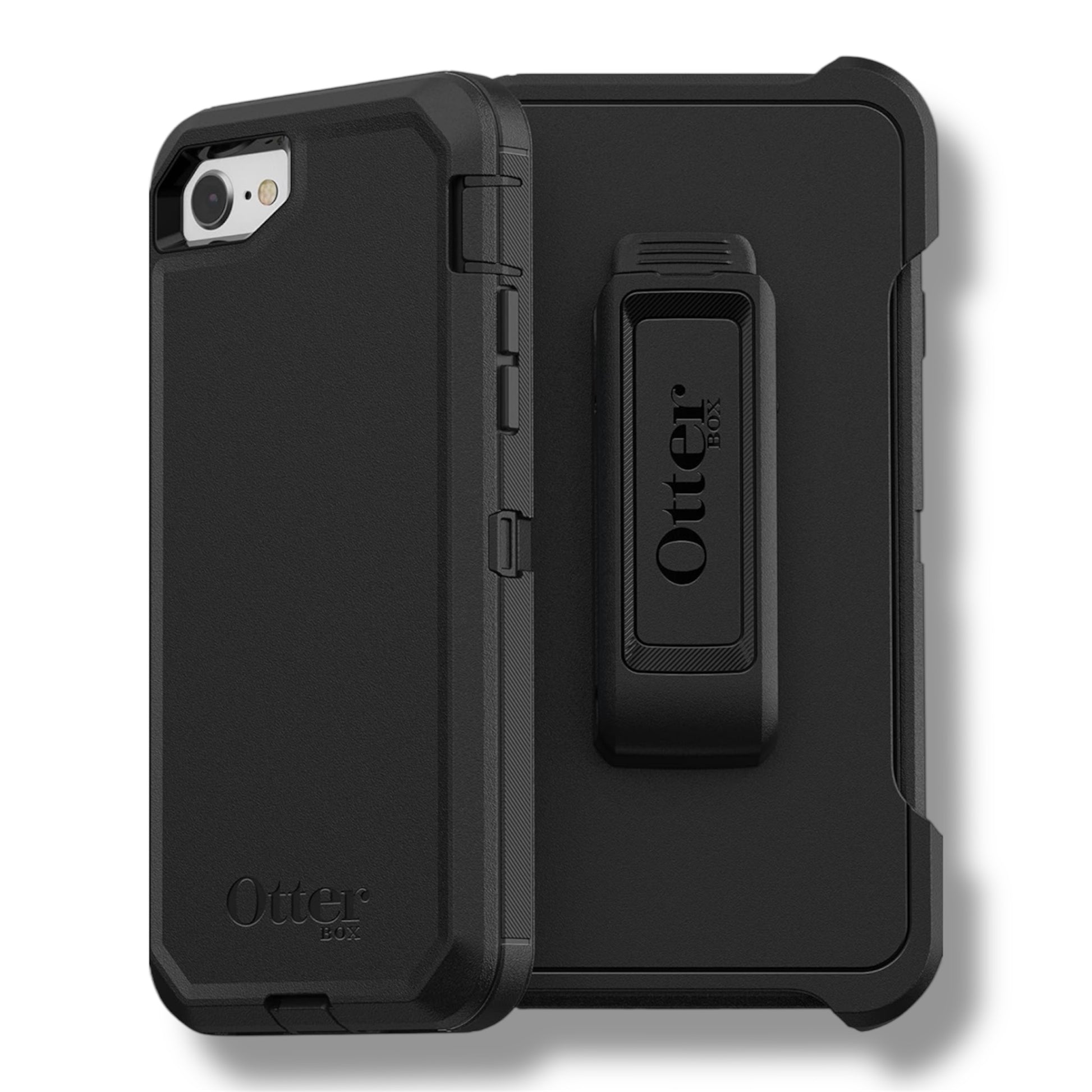 iPhone SE (3ª y 2ª generación) y iPhone 8 / 7 - OTTERBOX SERIES DEFENDER - NEGRO - VRCELL Costa Rica
