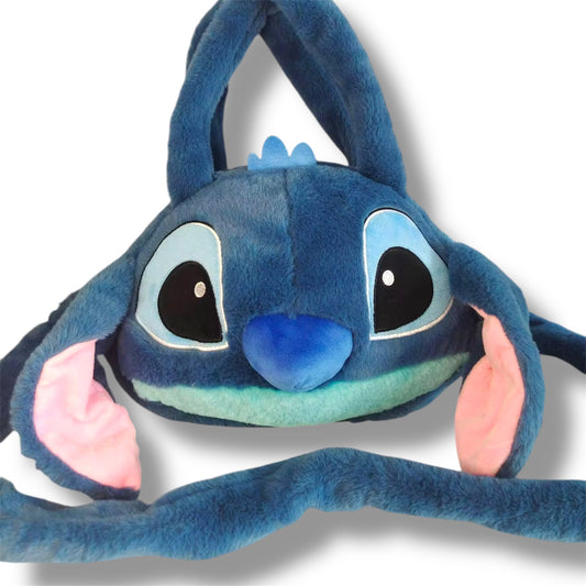 BOLSO PELUCHE CON DISEÑO DE STITCH DE 22x30 CM APROX