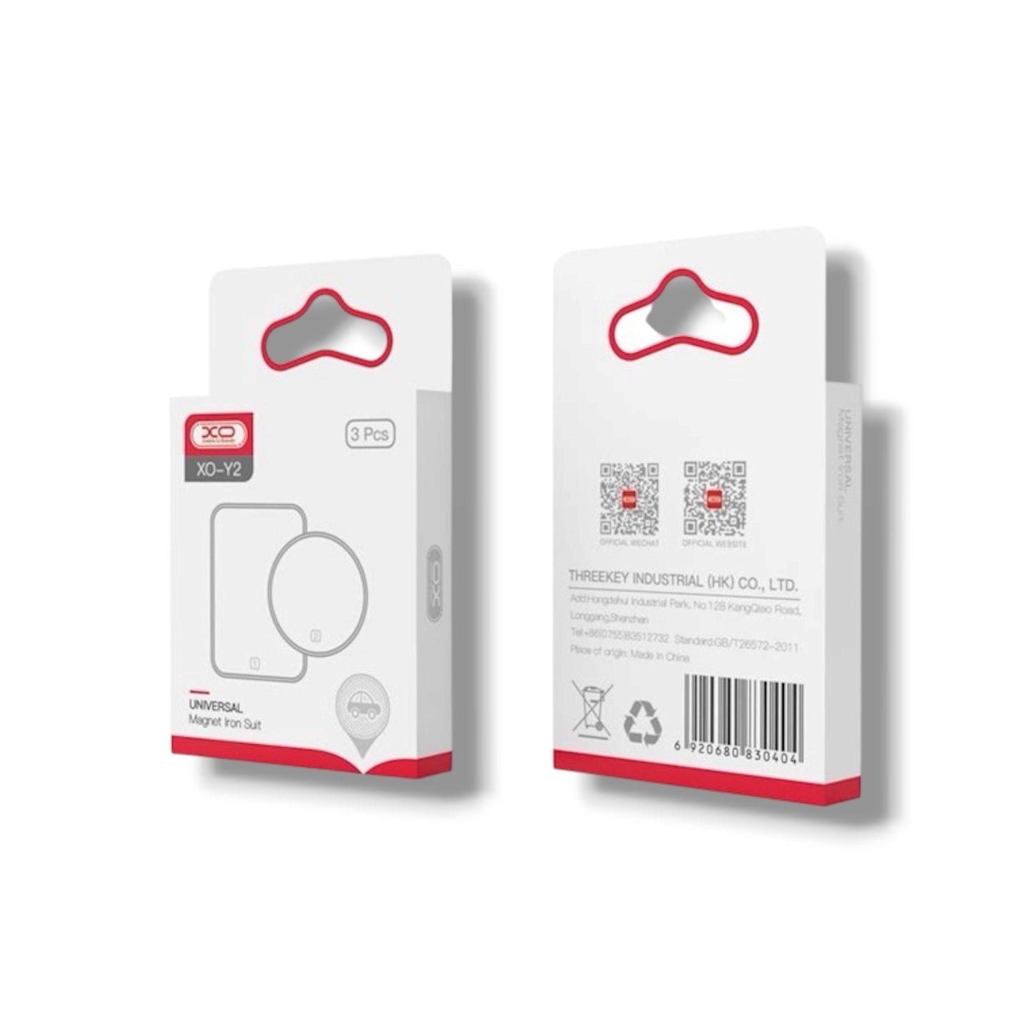 PLACA METALICA PARA SOPORTE MAGNÉTICO PARA CELULAR - XO-Y2