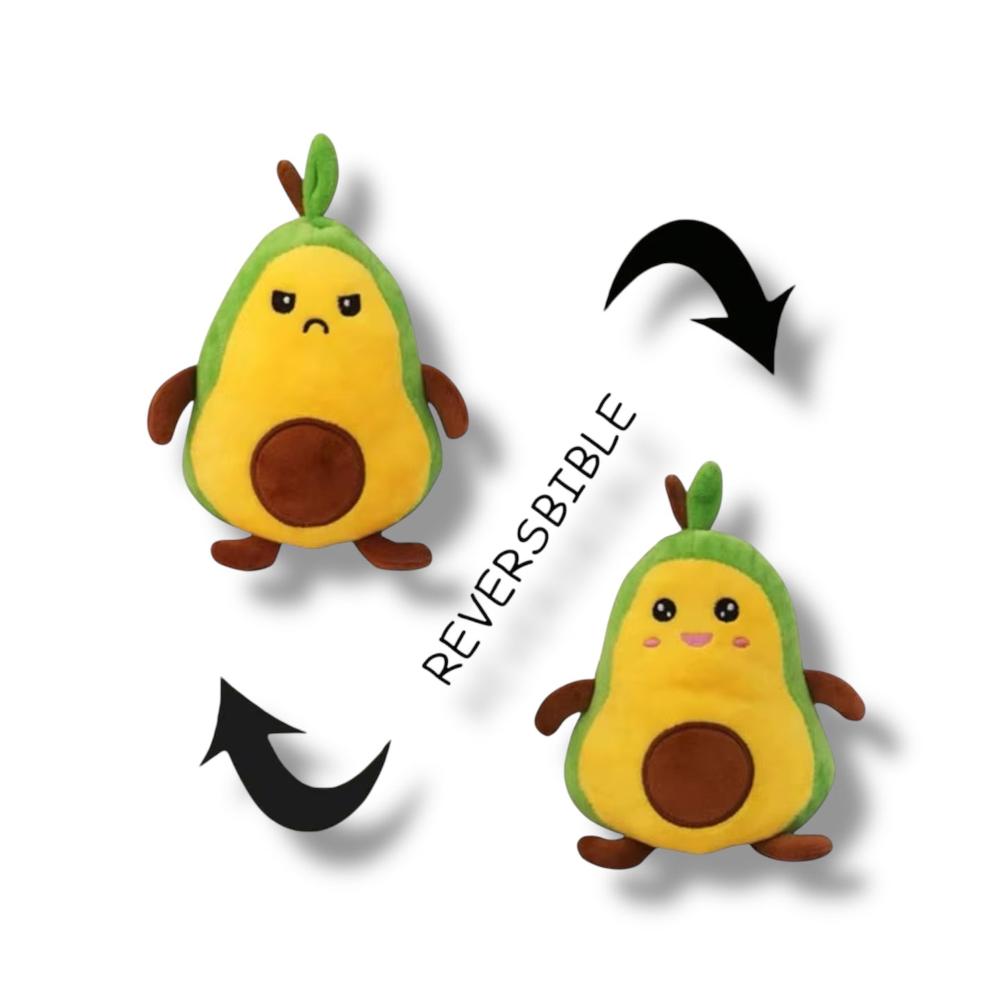 Peluche reversible de aguacate de 17 CM