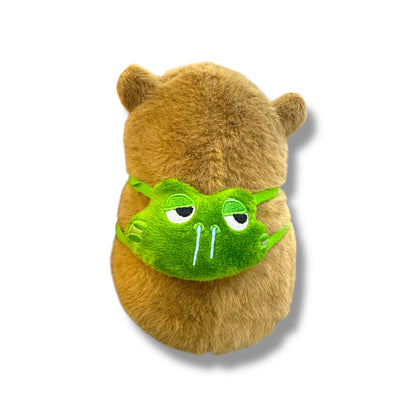 Peluche de Capibara con bolso de tortuga de 25 CM