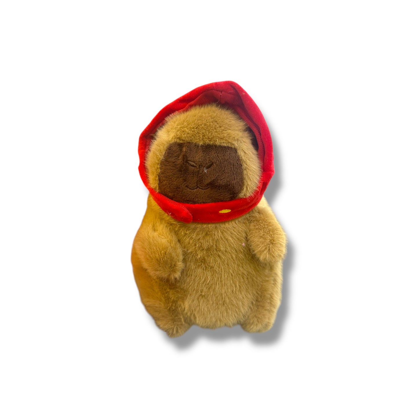 Peluche de Capibara con gorro de fresa de 25 CM