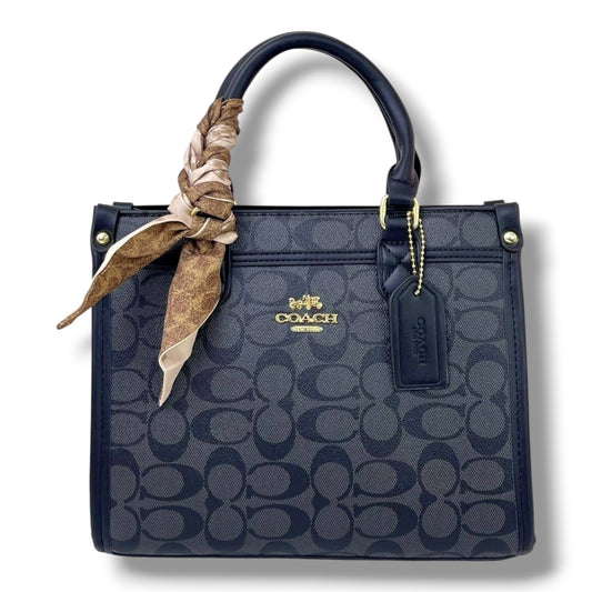 BOLSO COACH PARA DAMA SAGE TOTE AAA - NEGRO CON DISEÑO
