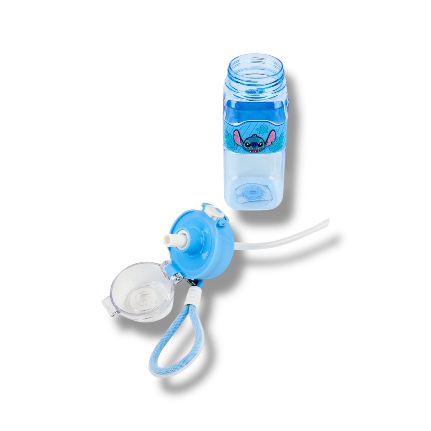 BOTELLA PLÁSTICA CON DISEÑO DE STITCH - PARA NIÑ@S