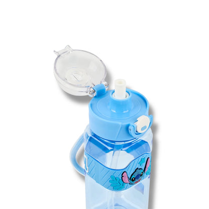 BOTELLA PLÁSTICA CON DISEÑO DE STITCH - PARA NIÑ@S