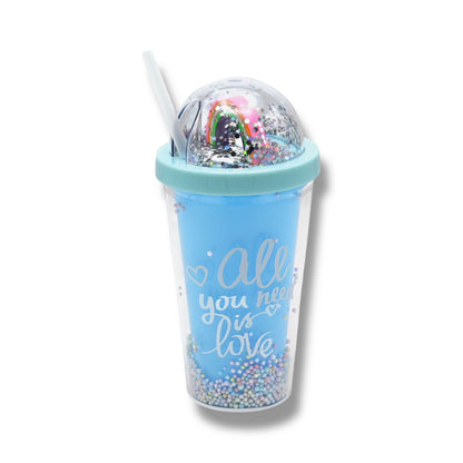 VASO PLÁSTICO CON DISEÑO ADORABLE