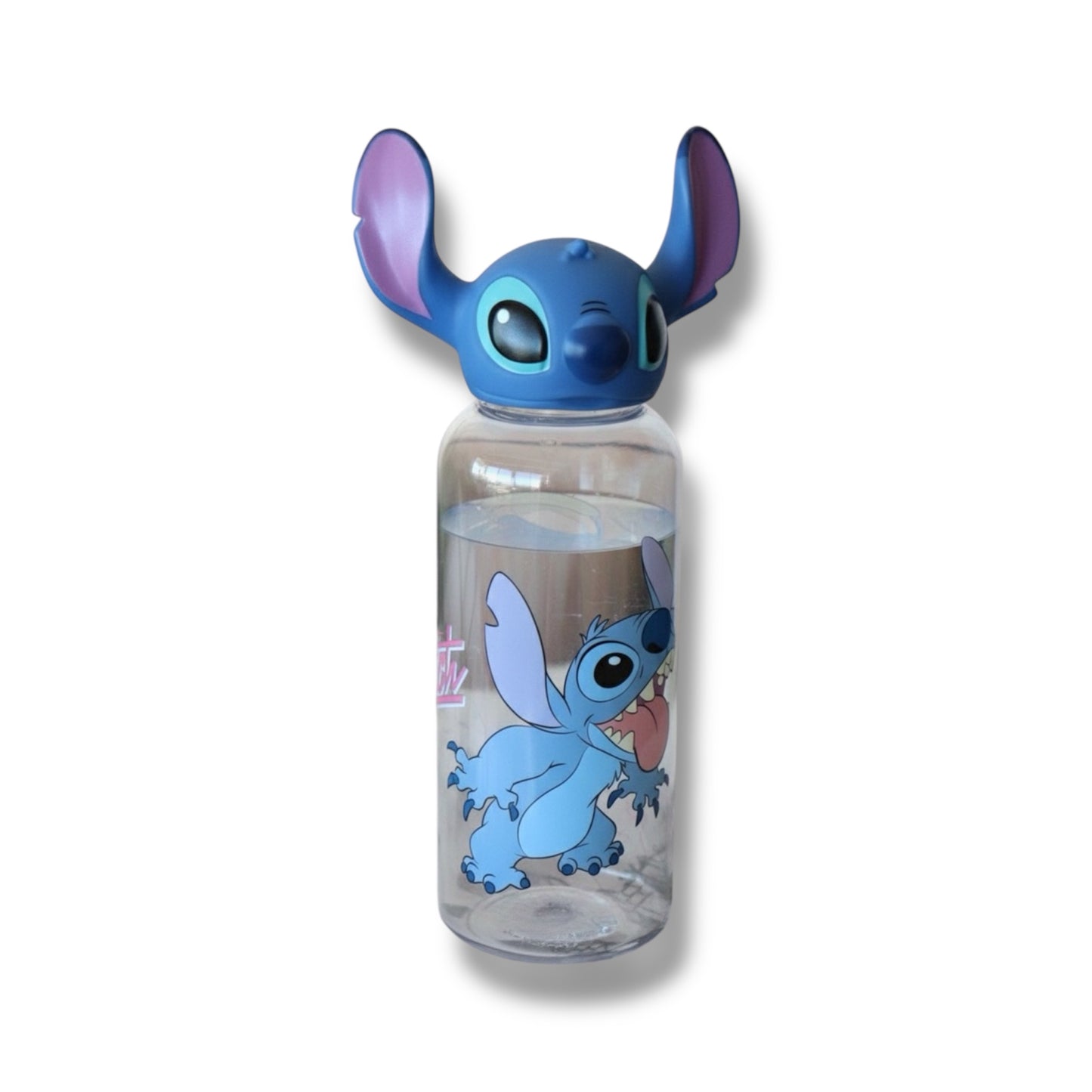 BOTELLA PLÁSTICA CON DISEÑO 3D DE STITCH