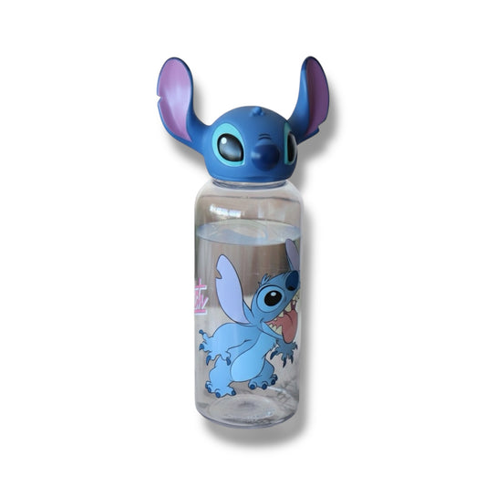 BOTELLA PLÁSTICA CON DISEÑO 3D DE STITCH