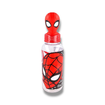 BOTELLA PLÁSTICA CON DISEÑO 3D DE SPIDERMAN