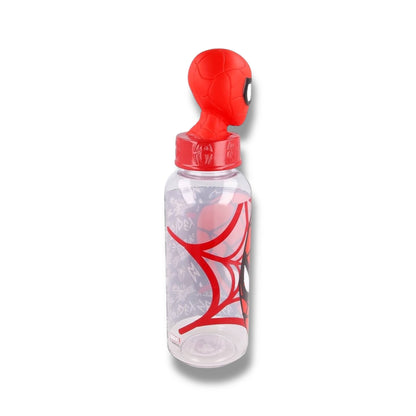 BOTELLA PLÁSTICA CON DISEÑO 3D DE SPIDERMAN