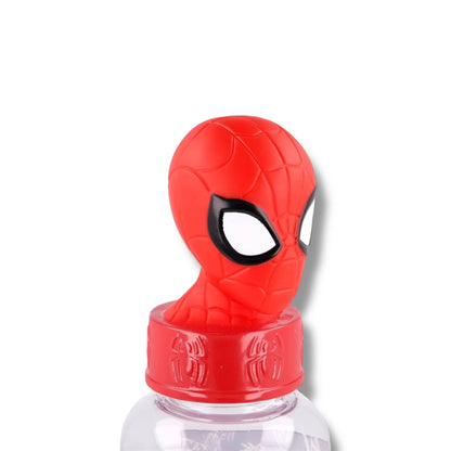 BOTELLA PLÁSTICA CON DISEÑO 3D DE SPIDERMAN