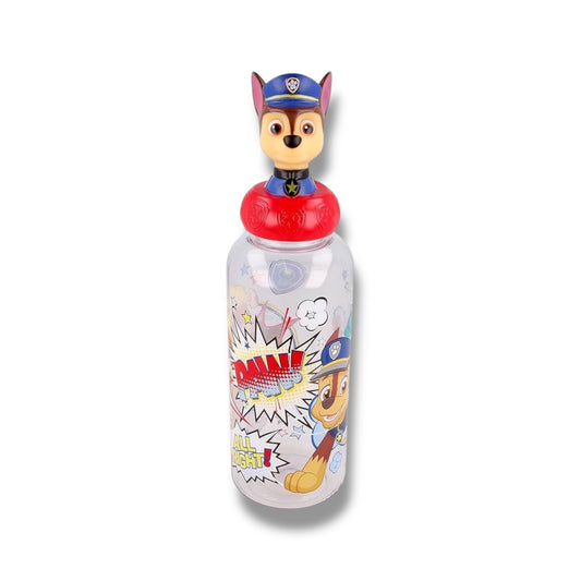 BOTELLA PLÁSTICA CON DISEÑO 3D DE PAW PATROL