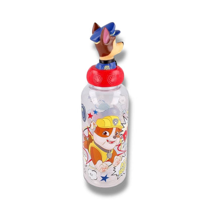 BOTELLA PLÁSTICA CON DISEÑO 3D DE PAW PATROL